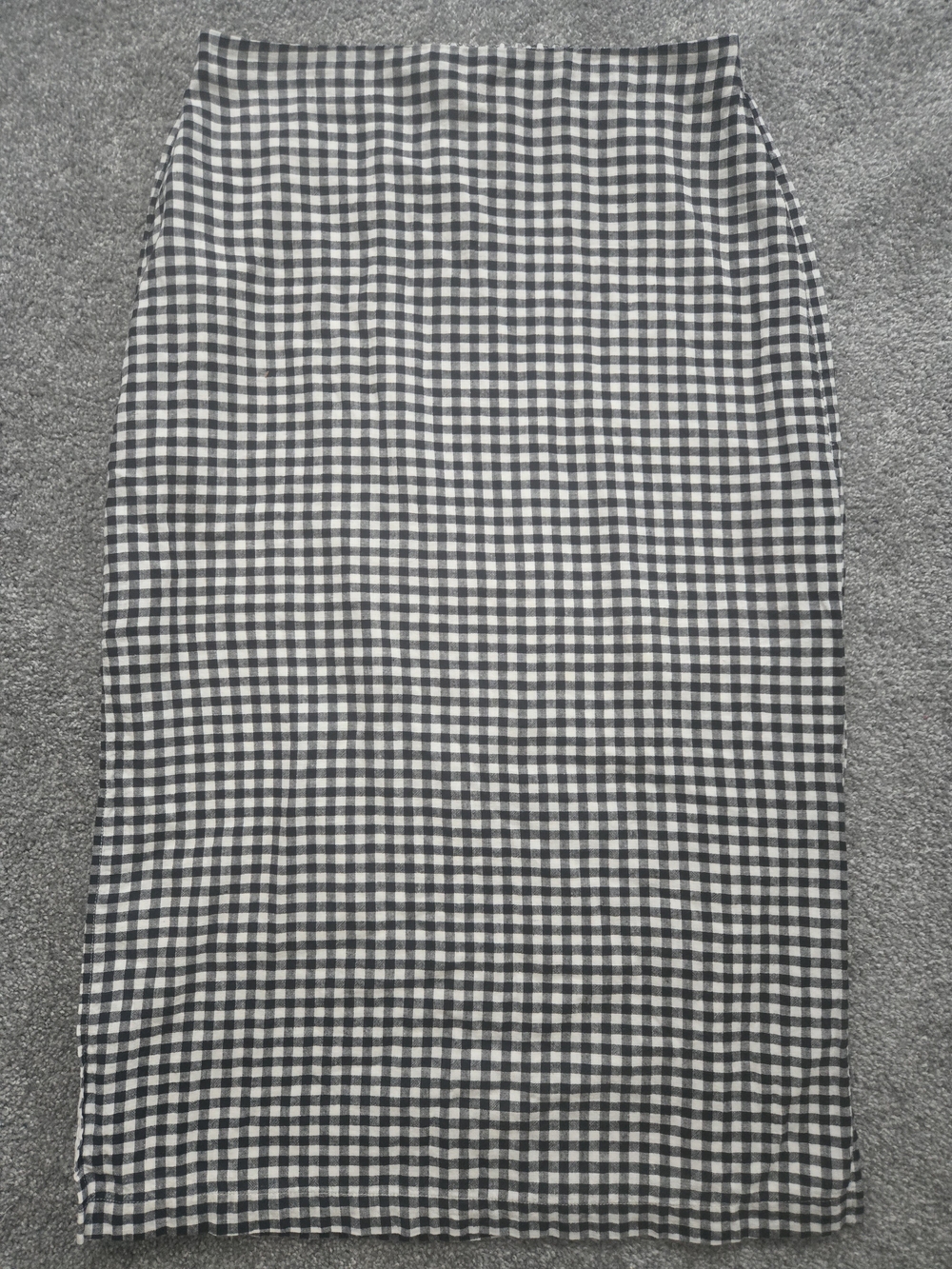 GAP Black and White Gingham Maxi Skirt- Size Large